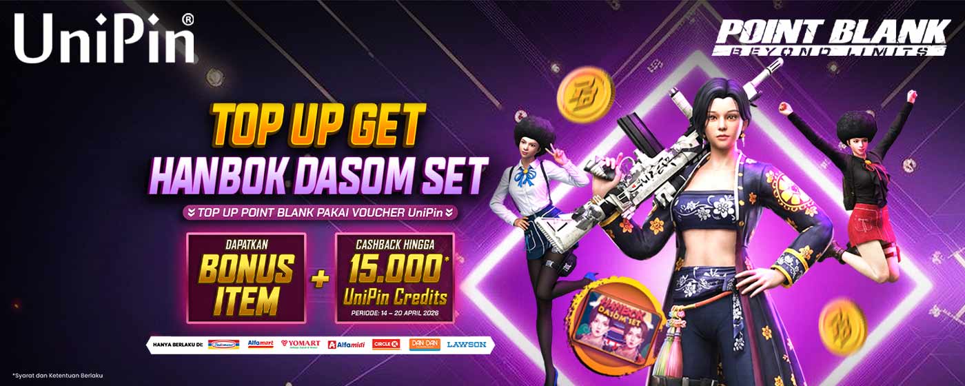 Top Up Point Blank Sekarang! Klaim Hanbok Dasom Set + Cashback 15.000 UniPin Credits